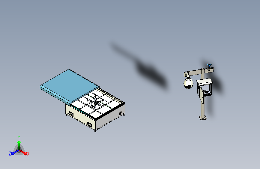 经济型无人机机库机巢