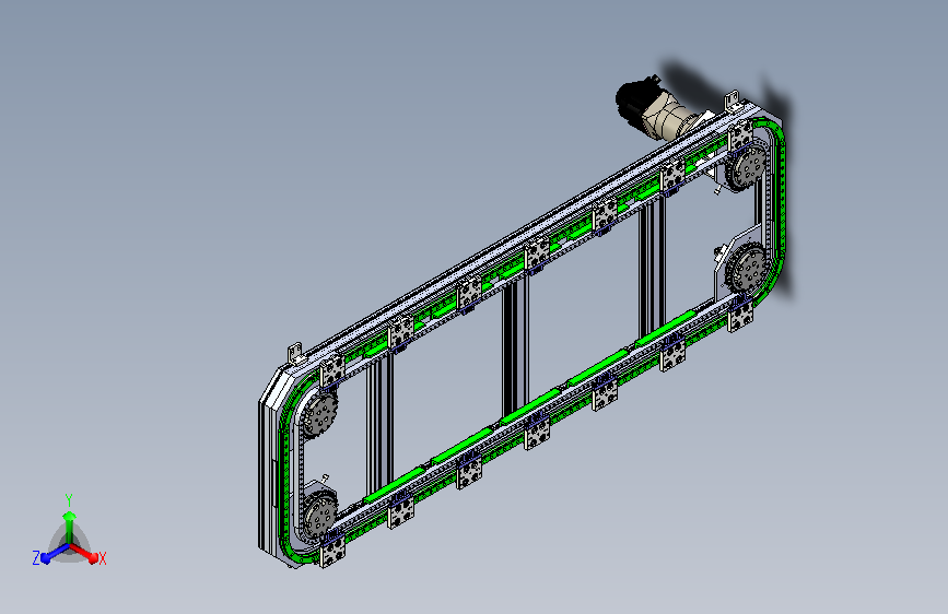 矩形链条环形导轨Y300-LX-S