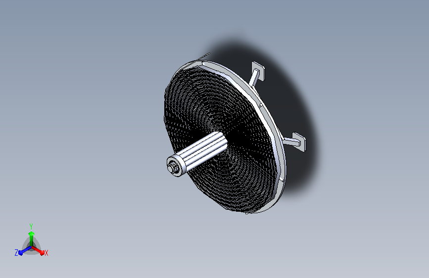 卷材阻尼放料机构