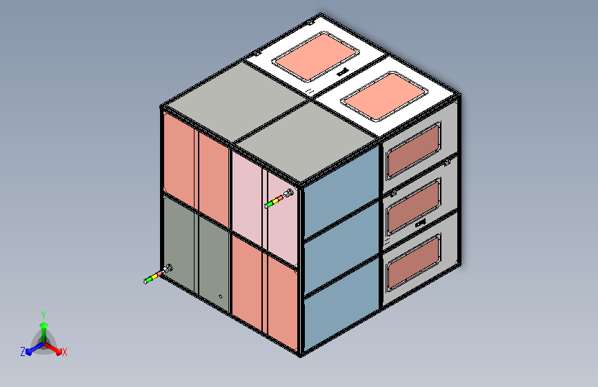 铝型材机罩上罩