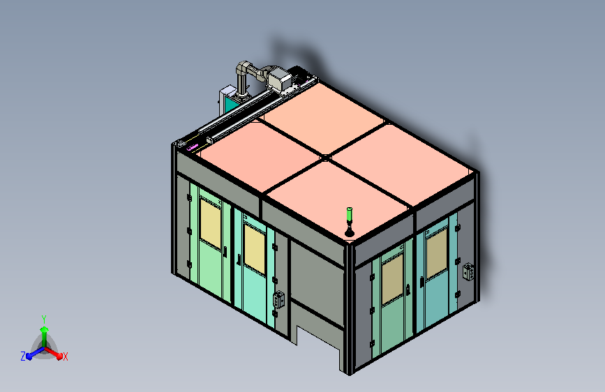 铝型材机罩上罩+滑动吊臂操作箱