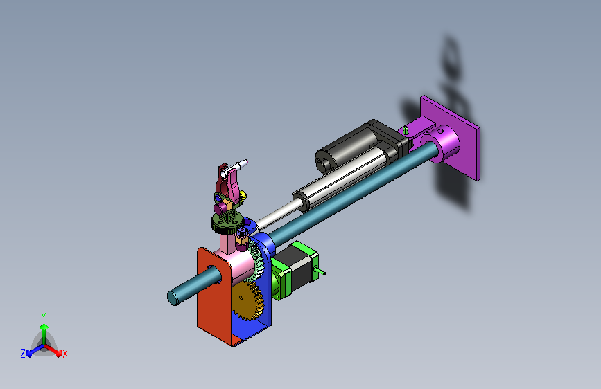 四轴机械手带夹手