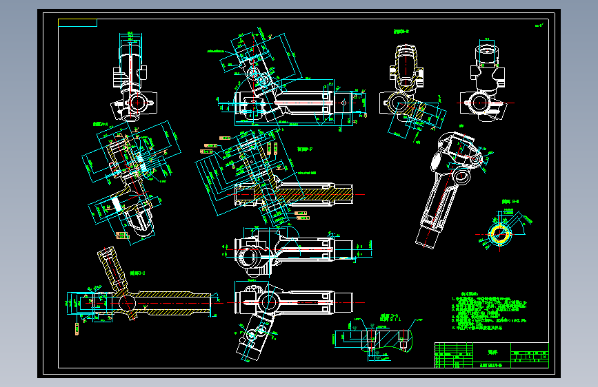 齿轮齿条液压转向器壳体图纸-446620--20