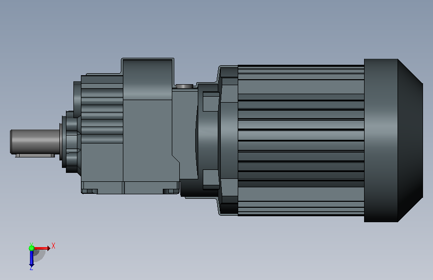 电机Мотор-редуктор RZ07DR63S4 29 об_мин, 0.12 кВт, вал 20х40, позиция М1, кл. коробка 0°, каб. ввод X Sew Eurodrive 俯视图
