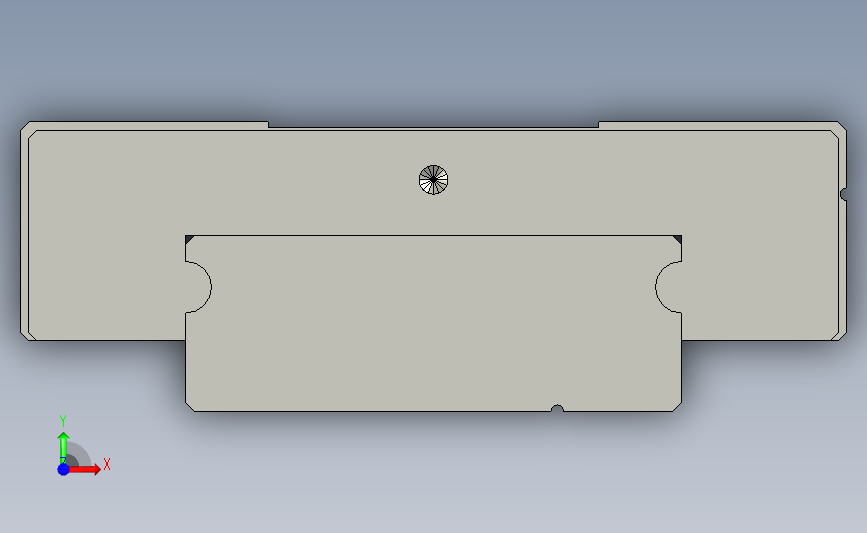 SWCC-H14-1-L310微型导轨-加宽型.stp 正面视图