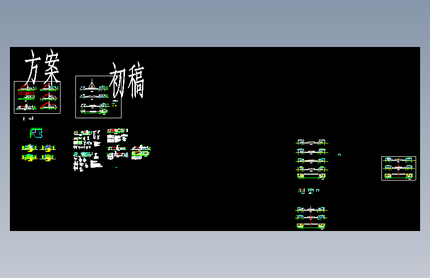 工厂大门平立面图