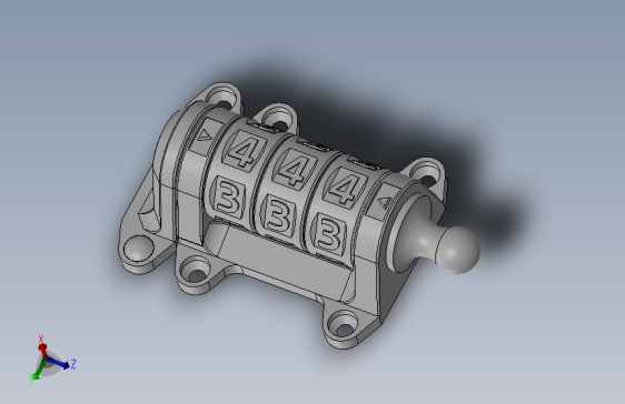 平开门用密码锁