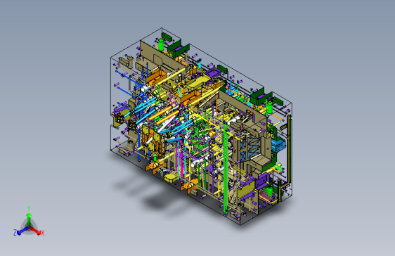 DJNA1-仪表板地侧大滑块结构-手套箱区域前模斜顶结构-中控台区域前模斜顶结构