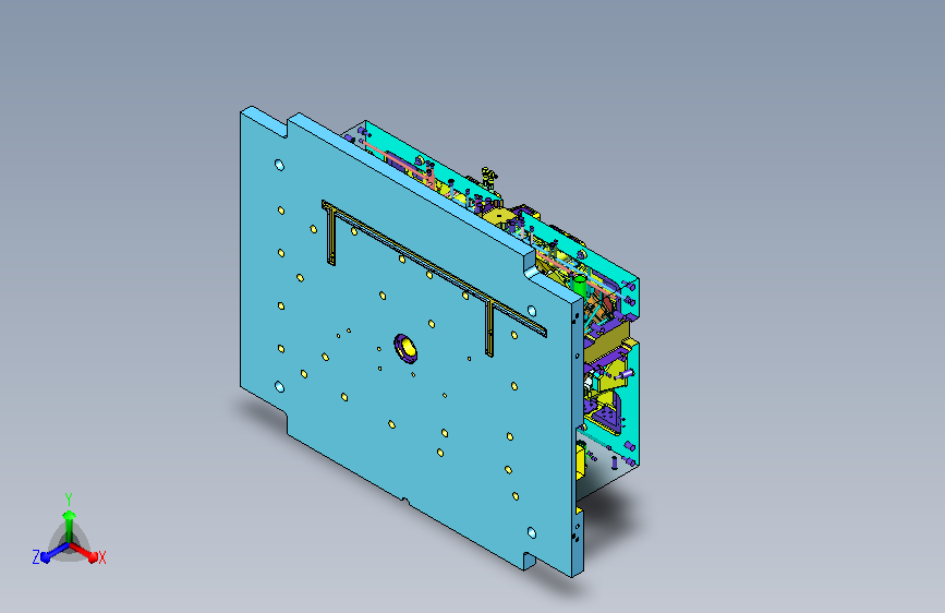 DKRA1-仪表板型腔大弹块结构-方孔抽芯结构