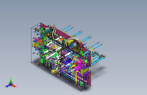 DSTA1-仪表板型腔两侧方孔抽芯