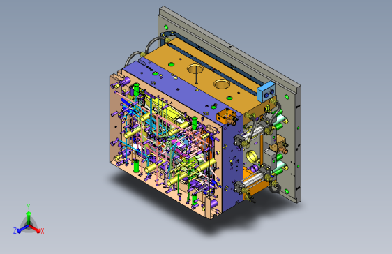 DTXA1-门板数据-各种倒扣DogHouse结构设计方案-地图带后模镶块与前模配夹线的设计方法