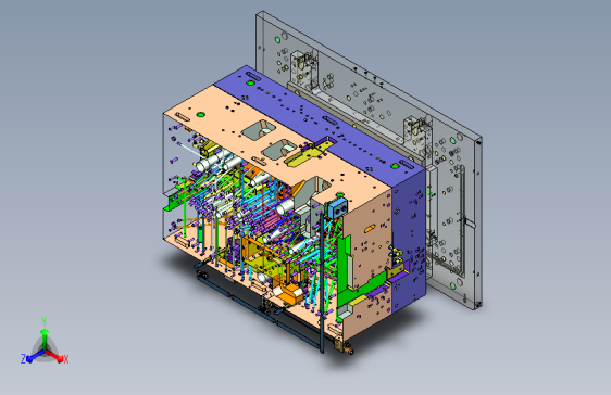 FTSA1-仪表板帽檐区域方孔抽芯结构