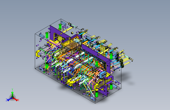 FZSA1-仪表板出风口中间大孔抽芯结构-潜伏浇口B板内顶断结构