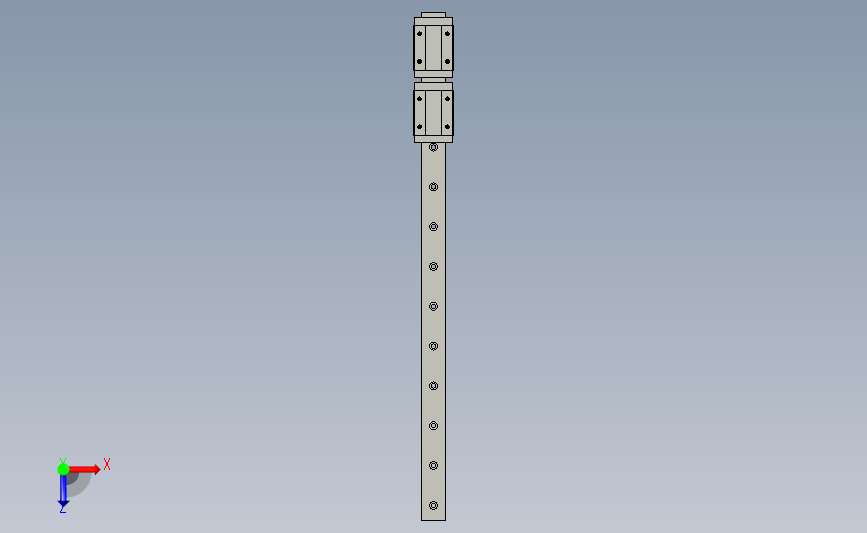 SWHC-H14-2-L510微型导轨-加宽型.stp 俯视图