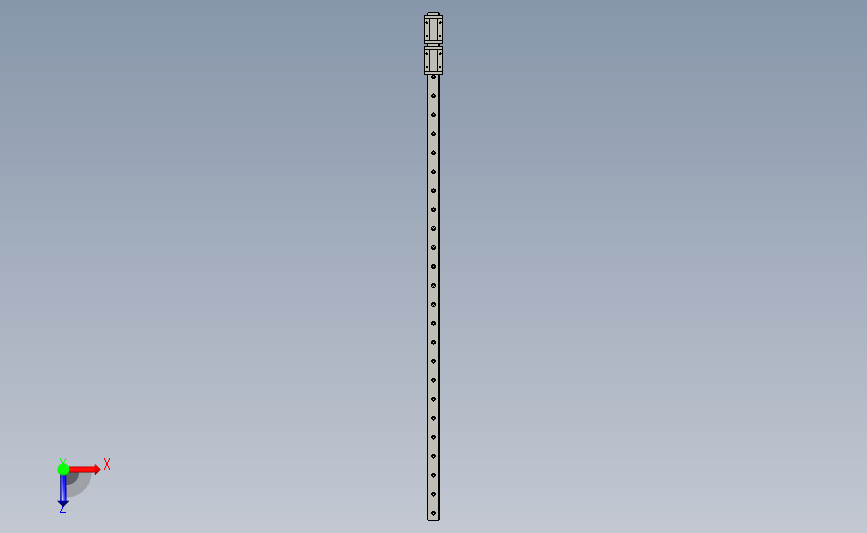 SWHC-H14-2-L1070微型导轨-加宽型.stp 俯视图