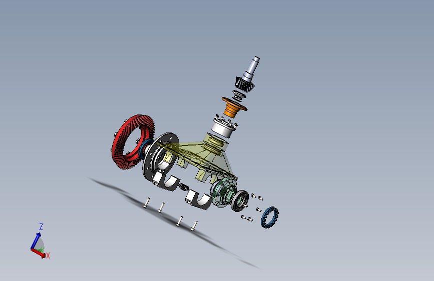 汽车差速器装配体图 1092397==wb50