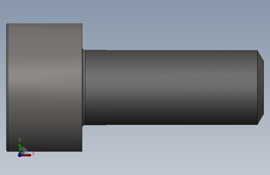 GB/T70.1-2000内六角圆柱头螺钉M5×12 正面视图
