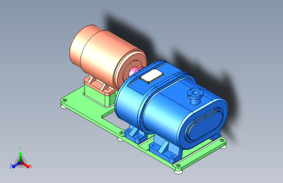 LWZ300干式螺杆真空泵结构设计