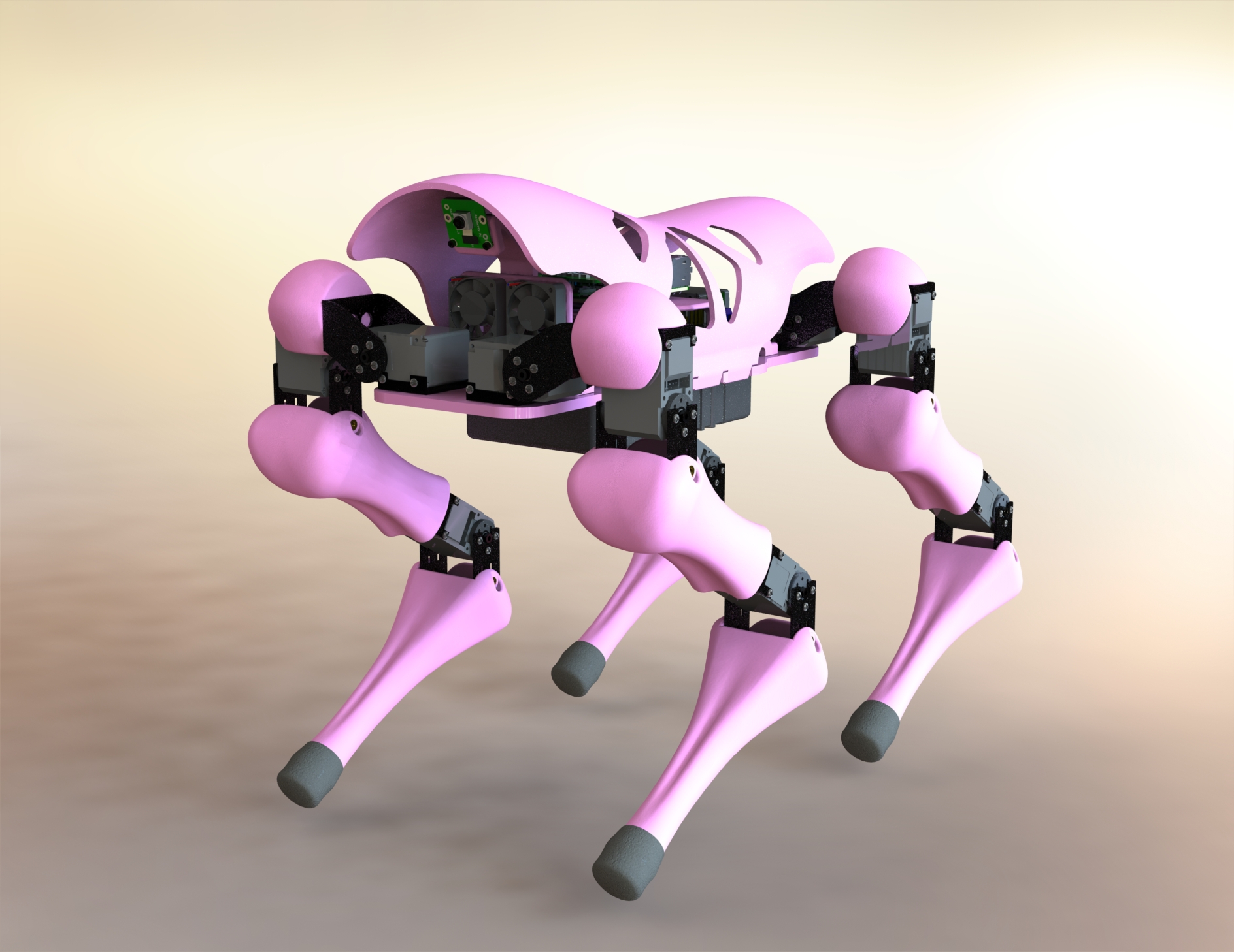 Pinkparter四足机器人