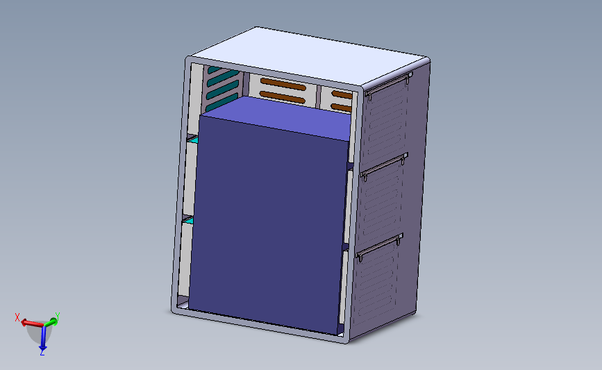 电子机箱结构设计(sw12+说明书+cad)