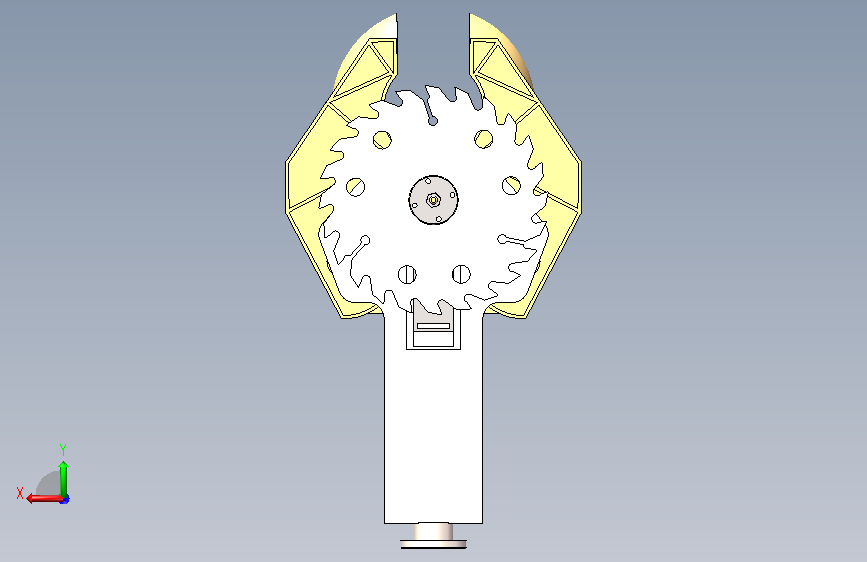 液压菠萝采摘夹具--1629190--80 背面视图