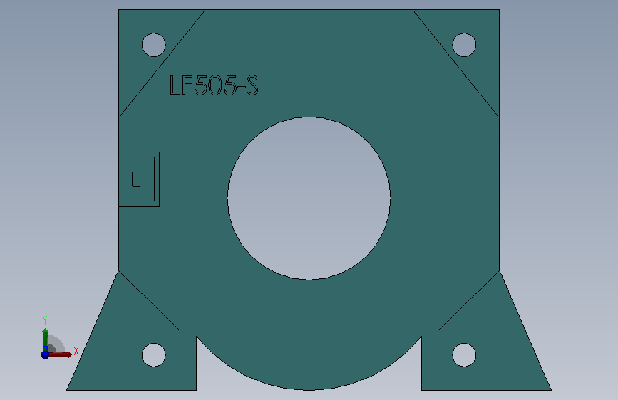 LF505-S 电流传感器 正面视图