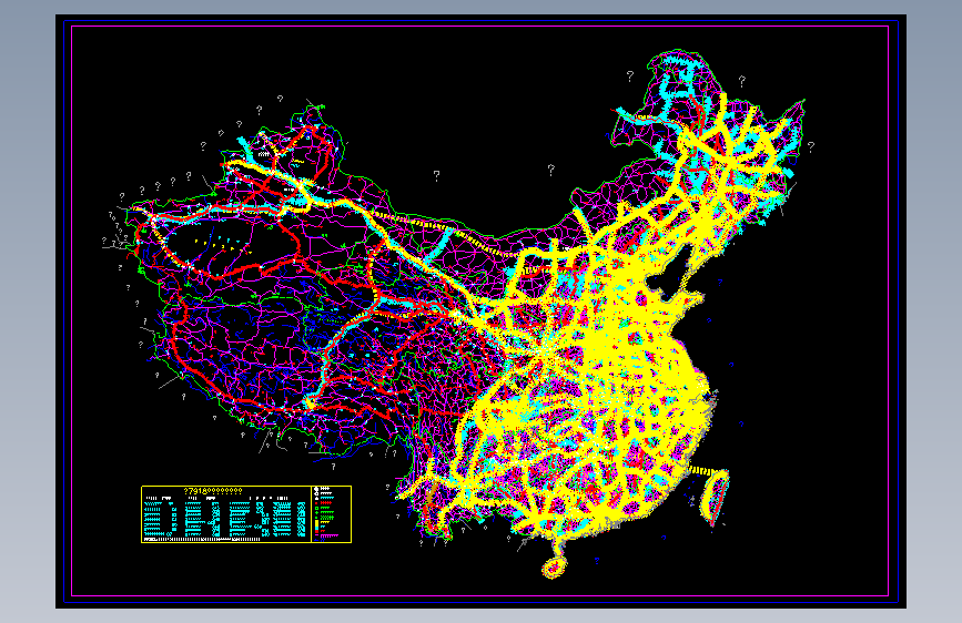 中国地图（CAD完整版）