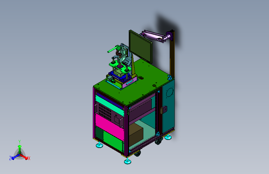 车载功放箱体人工查验装置