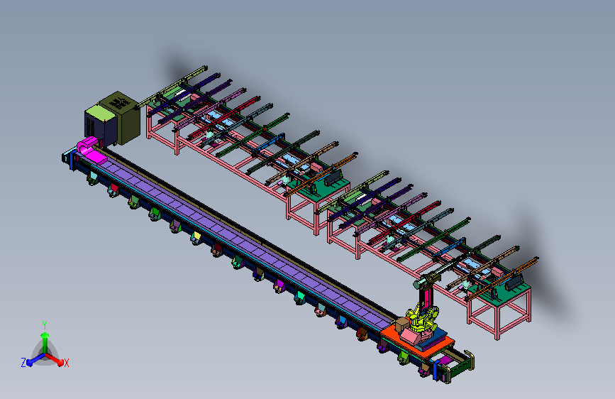 载车底梁焊接加工流水线
