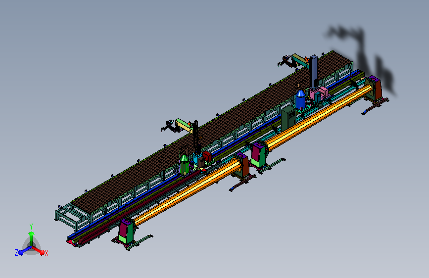 褶皱板材智能熔合作业工位