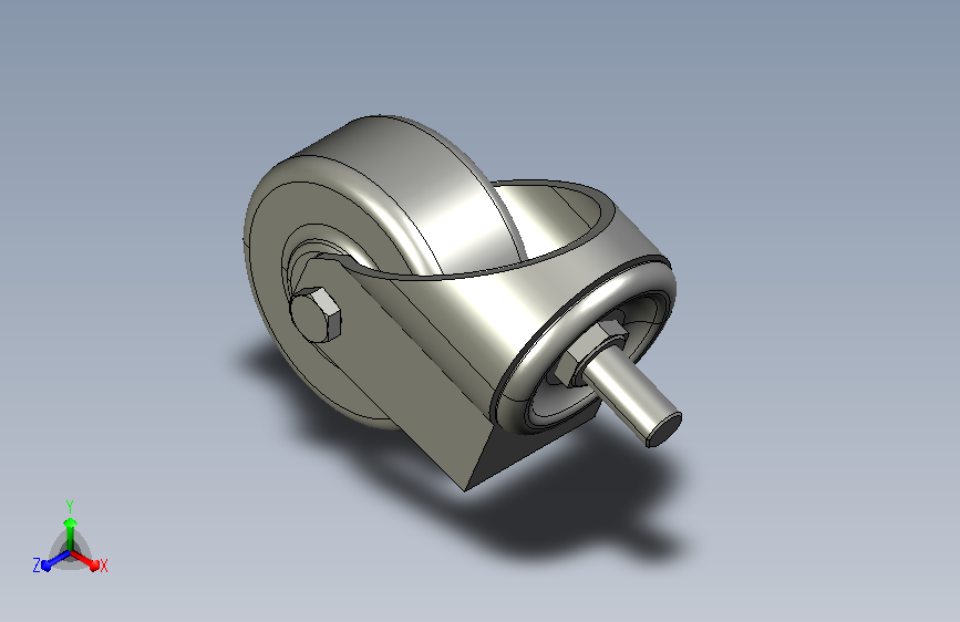 丝杆型万向脚轮-75mm-PU