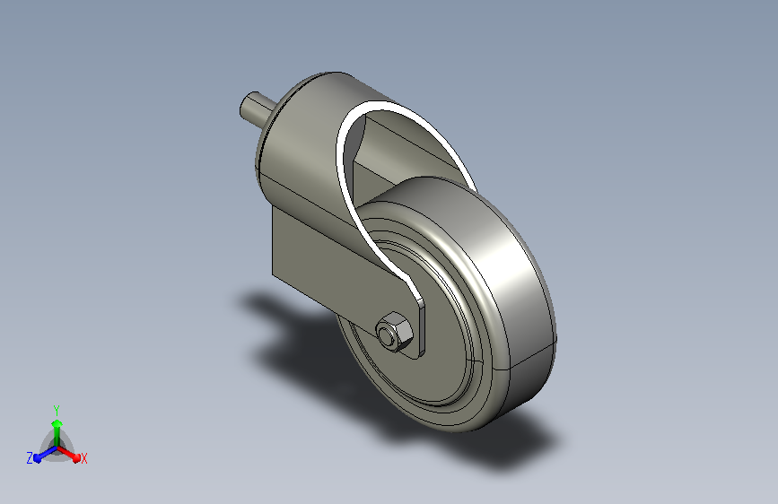 丝杆型万向脚轮-100mm-PU