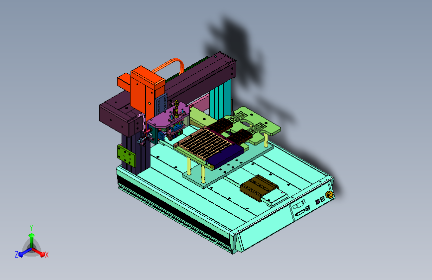 工件定距排列装盘机具