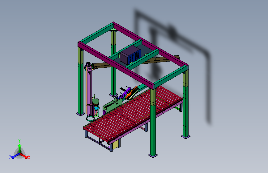 自动垂直护角机缠绕包装流水线