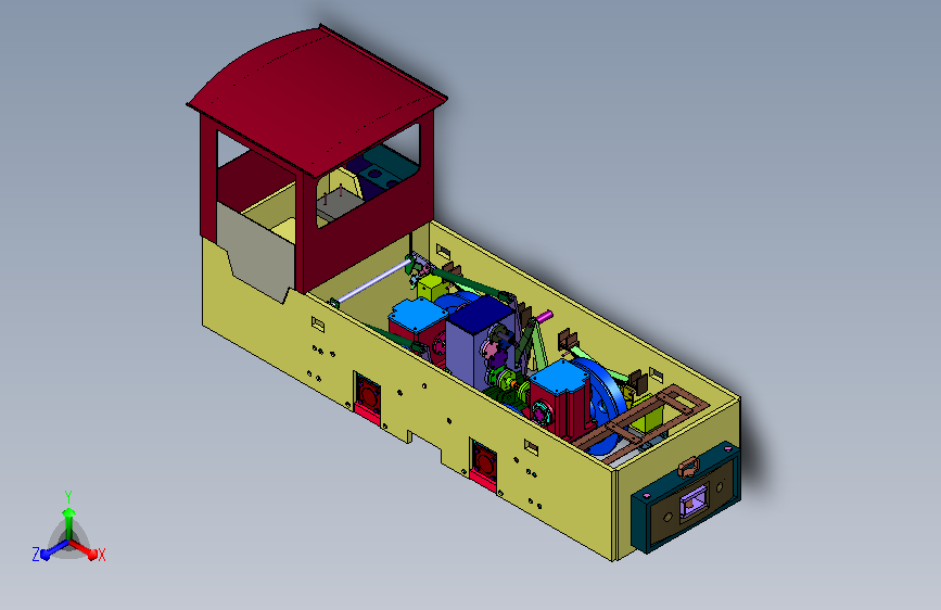 轨式矿运运载动力机组