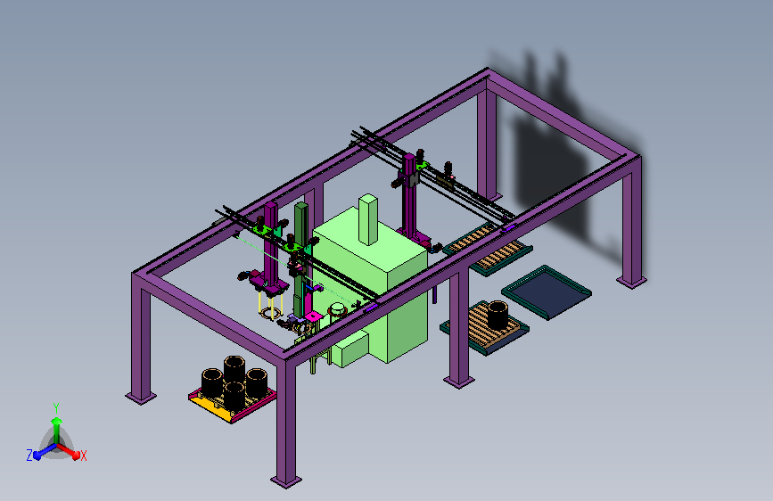 桁式供料设备智能转运定子