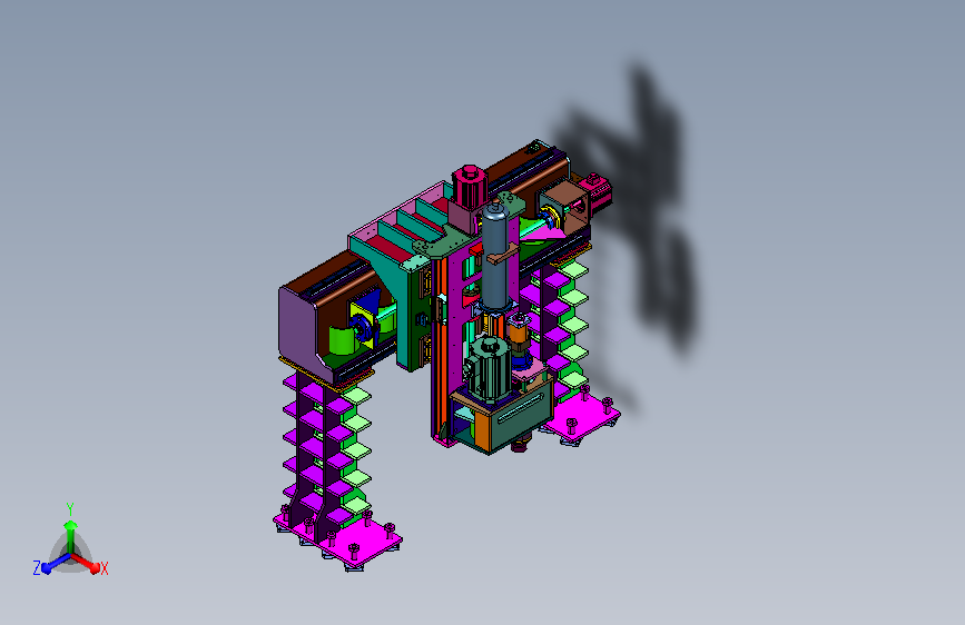 横梁式铣削加工机床台