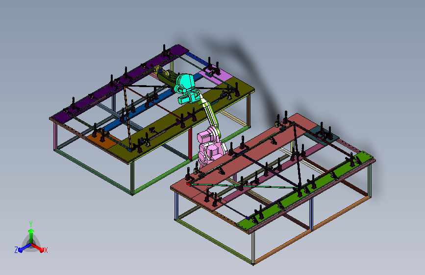护网构架智能熔焊成套工位