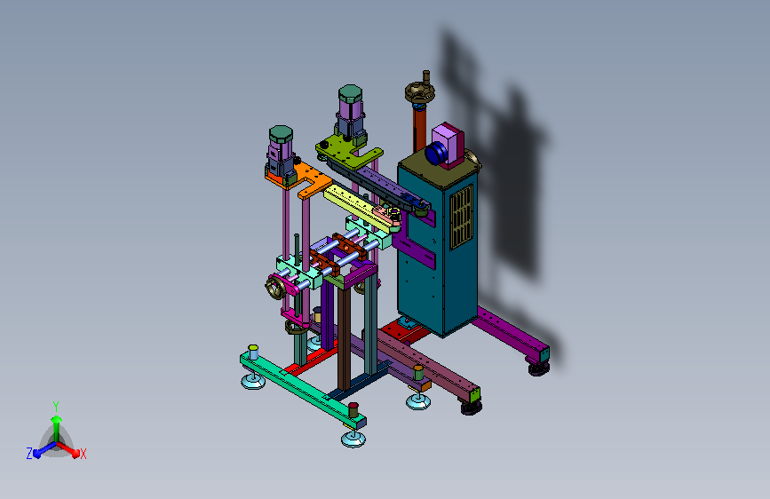 夹运刻印射线标识装置