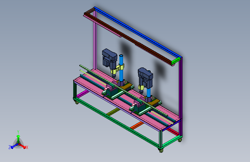 金属型材钻削成型作业装置