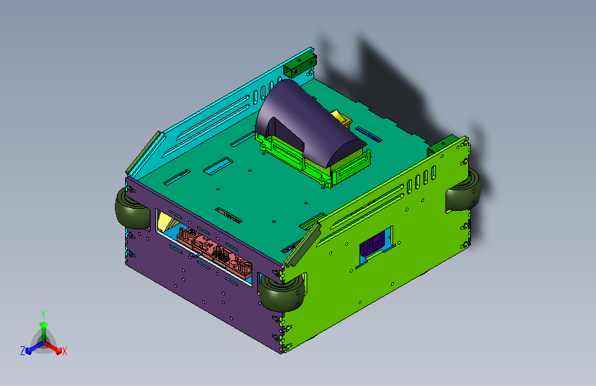 镭射辨位自主移动平台