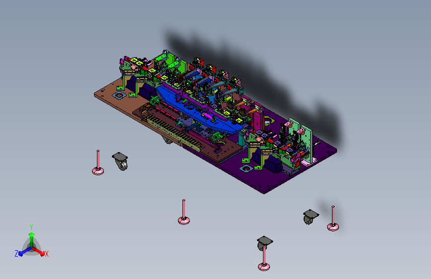 锂电壳体裹胶持续作业装置