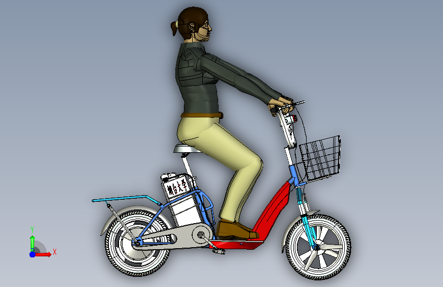 电动车 正面视图