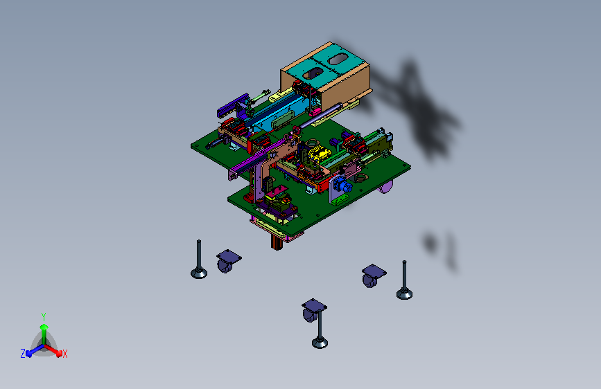 流水线夹具分料出料作业台