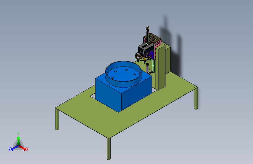 轮盘熔铸铺垫隔离器具