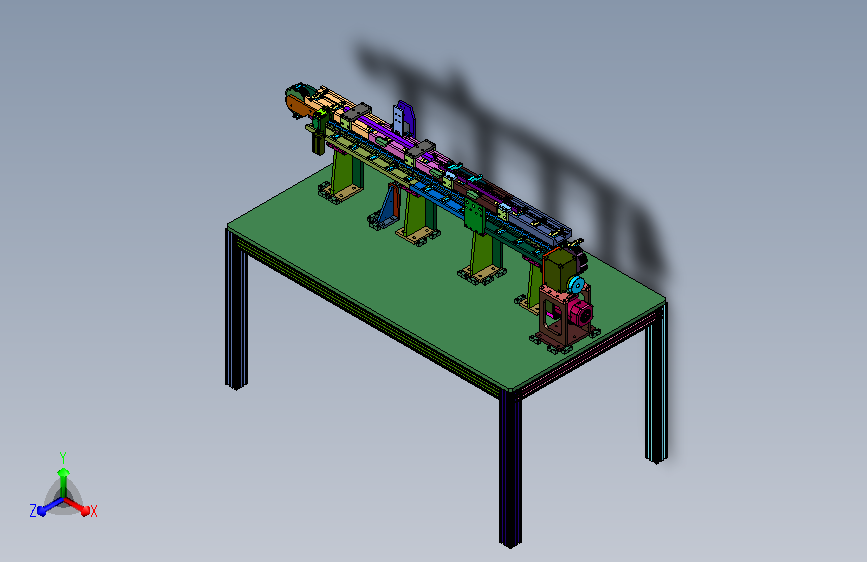 轻型构件对位输送作业线