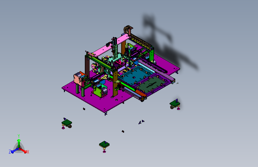 软膜粘贴工位作业机组