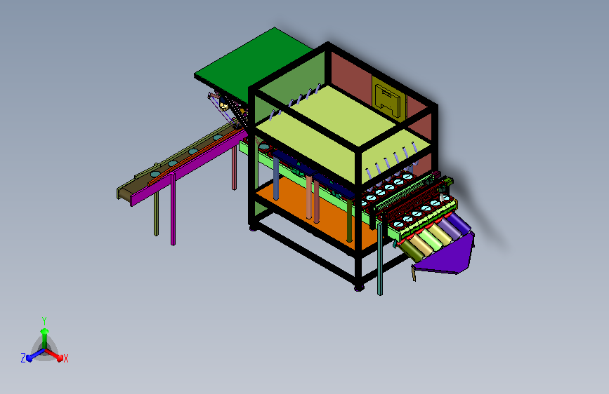 双臂取料镭雕标识下料设备