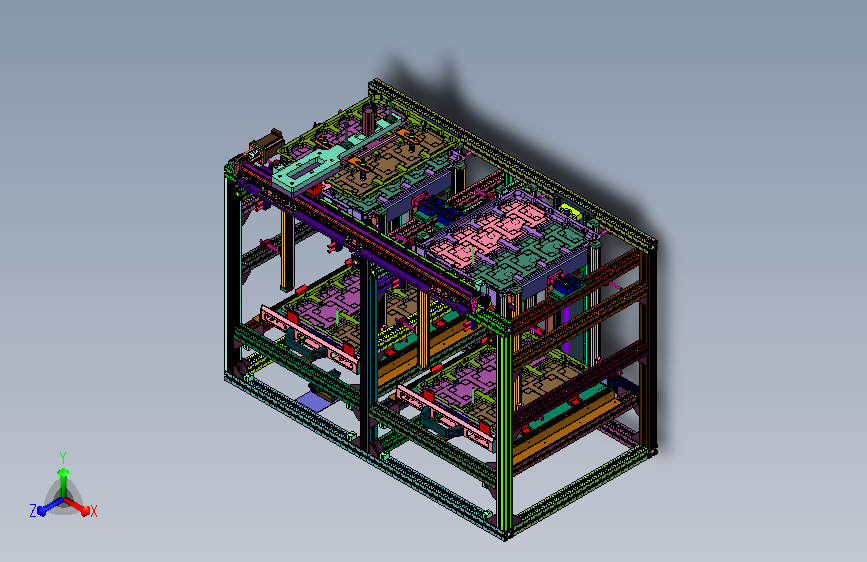 双格料盘自动化装卸设备