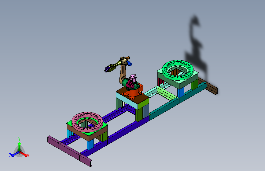 双位焊接机械臂作业操作台